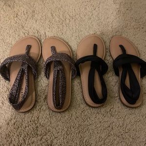 Torrid Stretch T-Strap Sandals-Size 8 1/2